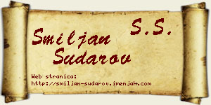 Smiljan Sudarov vizit kartica